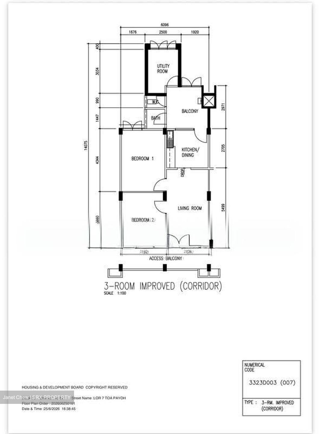 Blk 3 Kim Keat Court (Toa Payoh), HDB 3 Rooms #574773181